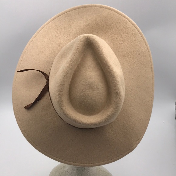 Brixton Ashley Wool Felt Hat Light Khaki - Picture 7 of 8
